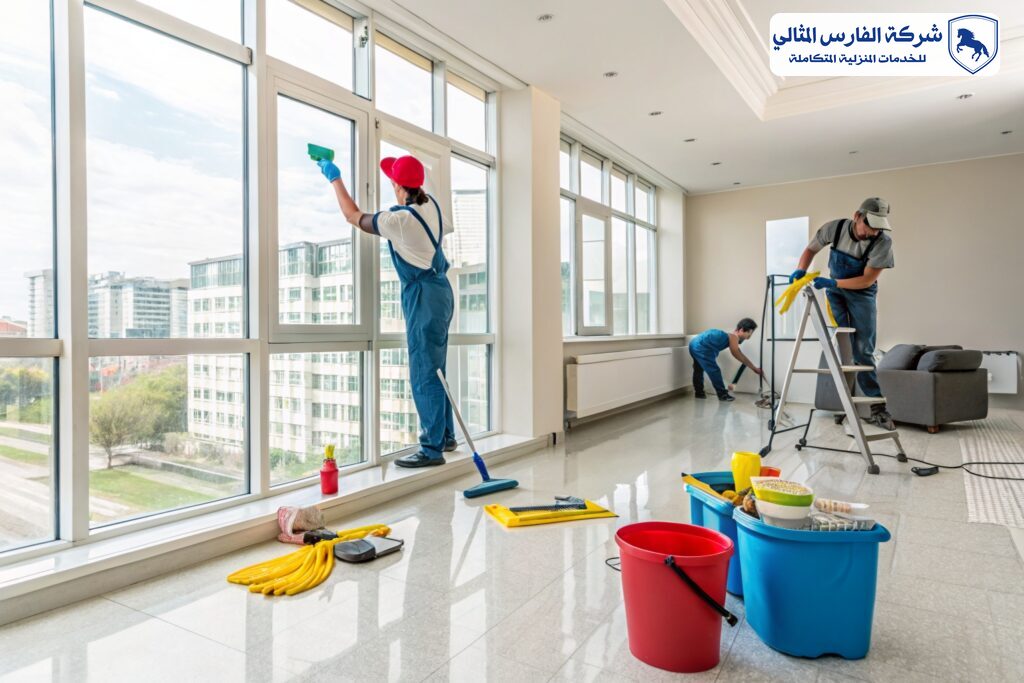 شركة تنظيف منازل بالجبيل | شركة الفارس المثالي